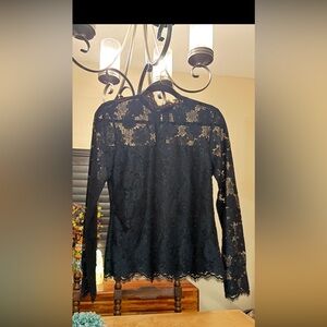 Elegant Black Lace Women's Top from H&M